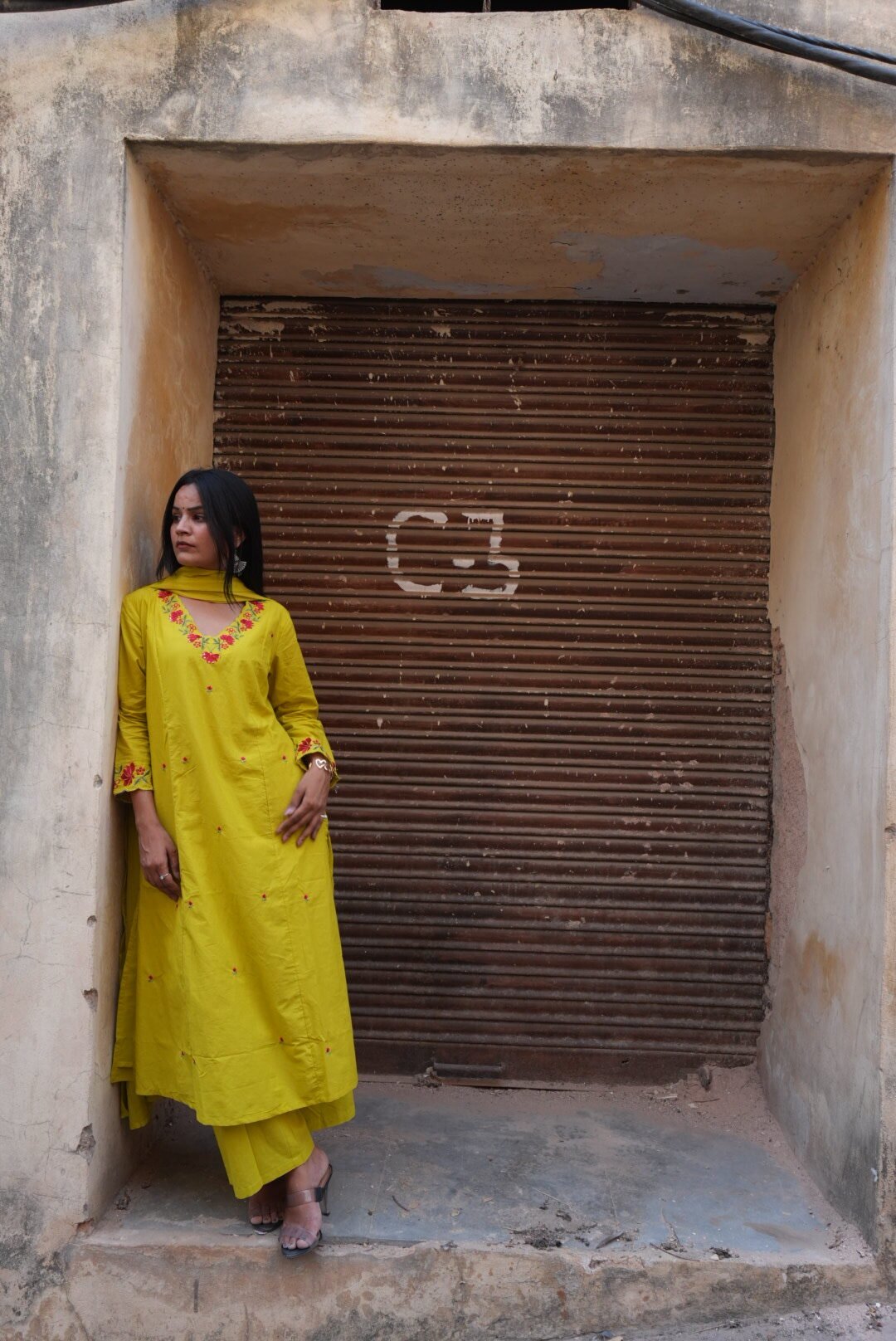 pure cotton straight suit set with duppta - Image 2